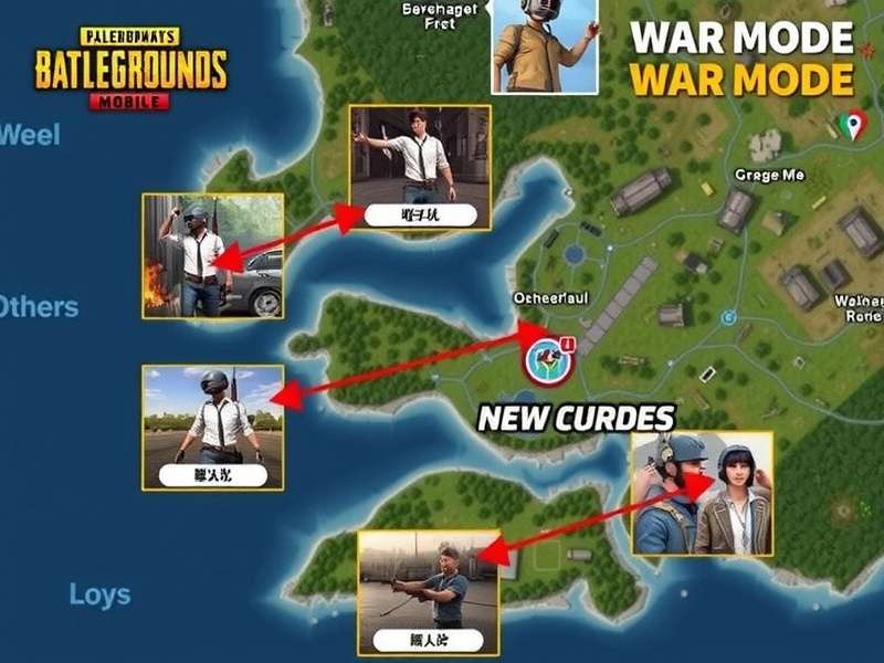 PUBG Mobile War Mode - Small Confined Battle Zones for Intense Action PUBG Mobile War Mode Map