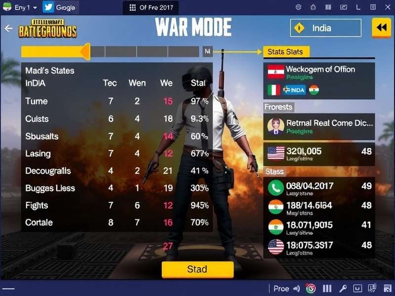 War Mode Popularity Across Indian States - Maharashtra Leads the Pack PUBG Mobile War Mode India Stats